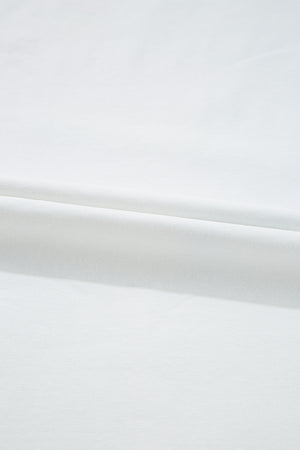 White Flag Bow Graphic Crewneck Tee